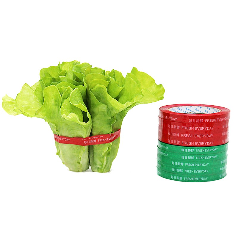 BOPP food packing tape special for fruits vegetables packing and plastic bags