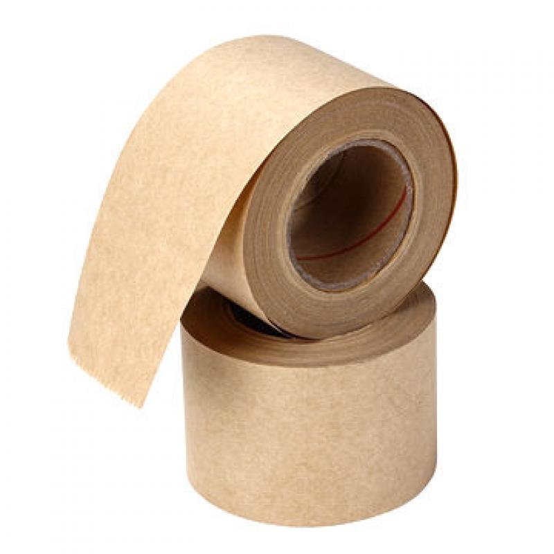 Biodegradable  Water Activated Packing Brown Kraft Gummed Paper Tape