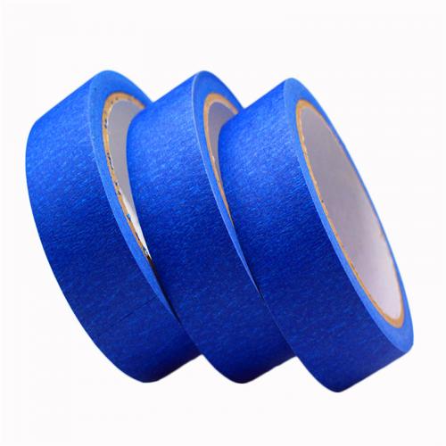 Blue Painters Rubber adhesive Colored Masking Tape For Auto Industry