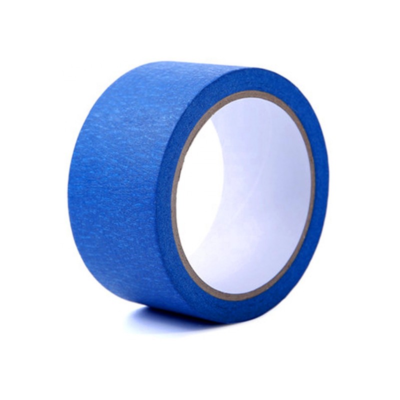 Blue Painters Rubber adhesive Colored Masking Tape For Auto Industry