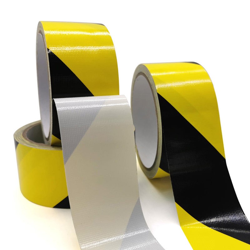 Custom PE Warning Tape For Road / Floor Marking Single Side Environmental Protection