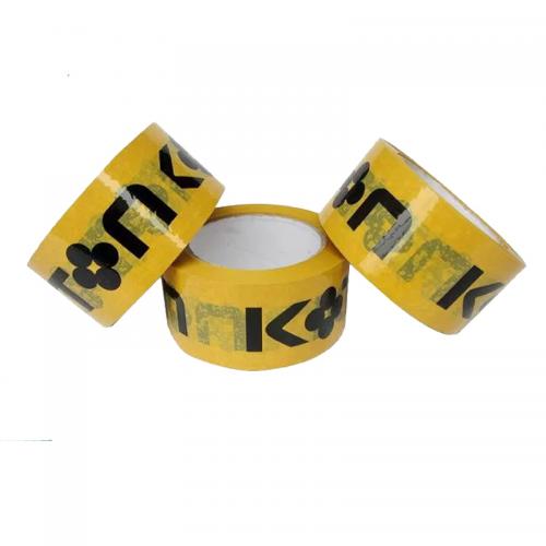 Customized Carton Sealing Water Glue BOPP Packing Tape With Label