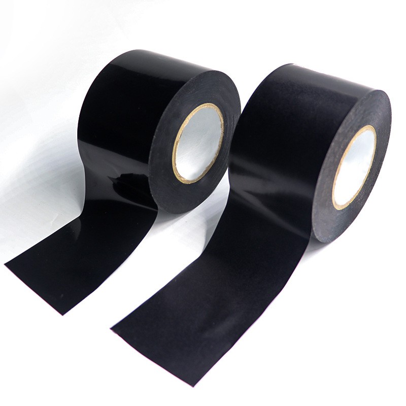 High Voltage Black PVC Electrical Tape Waterproof For Cable Wrapping 0.125MM Thickness