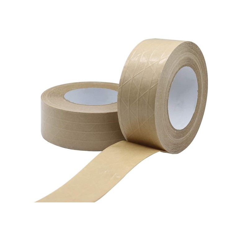 Strong Tensile Self-Adhesive Reinforced Carton Sealing Kraft Paper Tape