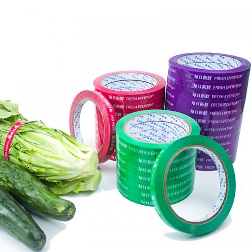 Supermarket use waterproof vegetable bundling packing opp tape
