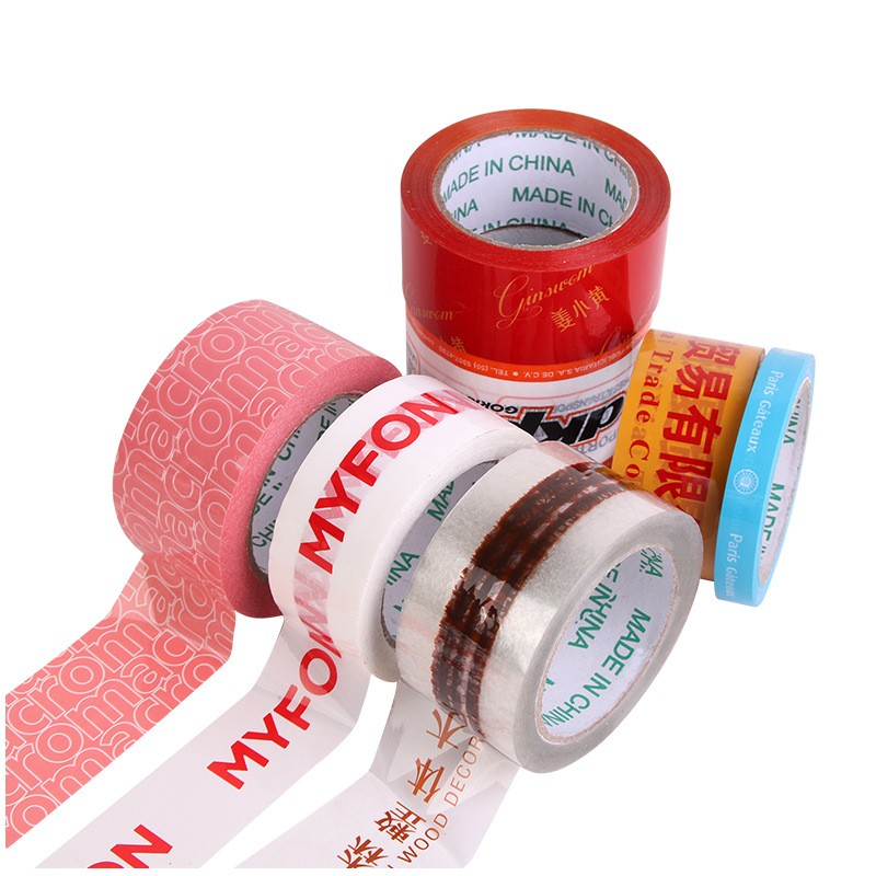 Waterproof Pressure Sensitive Colorful Bopp Printed Packing Tape 