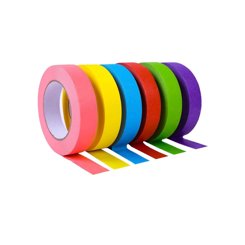 Colorful Paint Masking DIY Sticker Tape for Furniture , Window