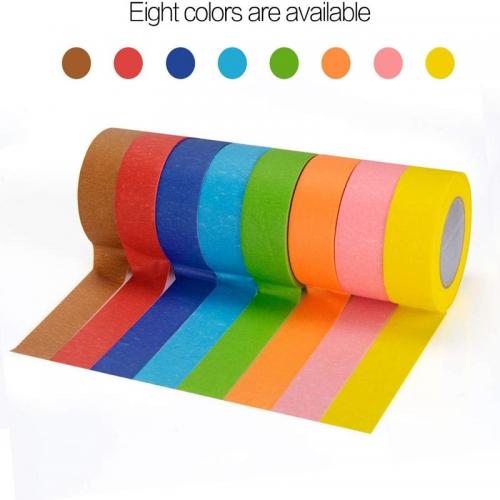 Multi Color Diy Craft Washi Colored Masking Tape For Little Kids , Toddlers & Adults