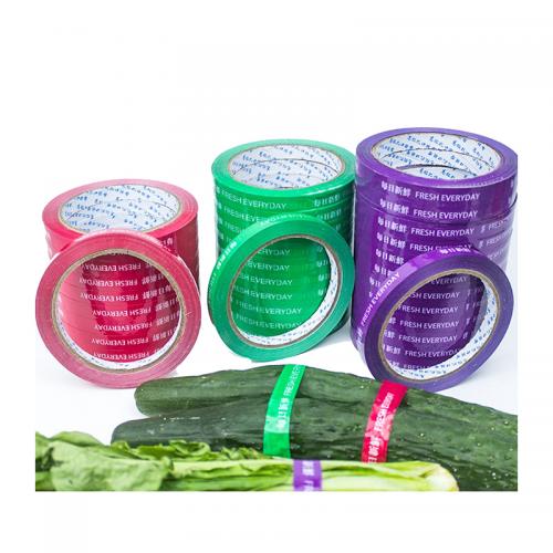 Food packing tape /fruits and vegetables packing tape and plastic bags sealing tape in supermarket